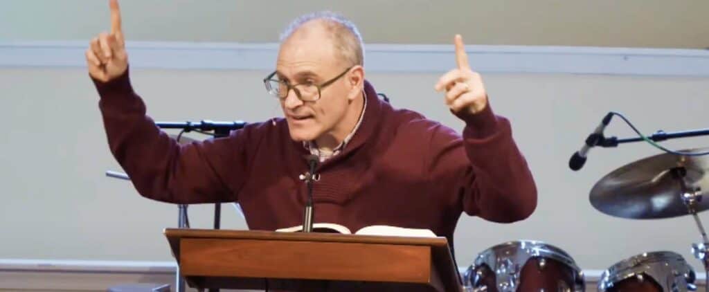 Charlie Baile preaching at Shady Grove PCA Church
